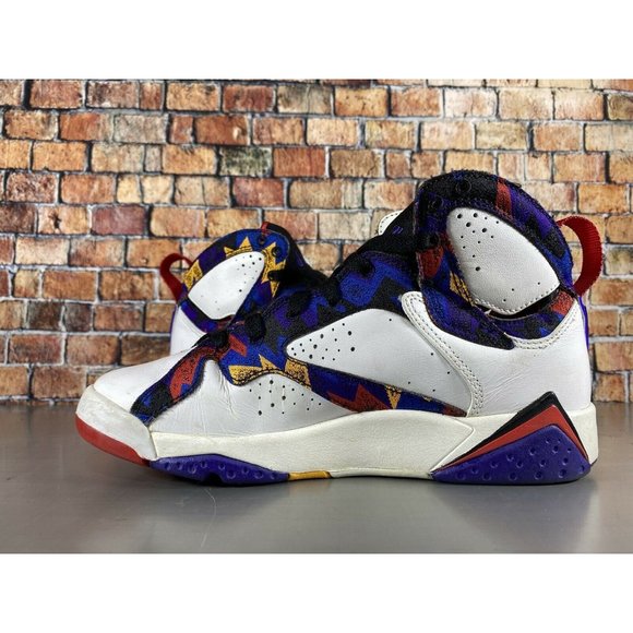 Nike Air Jordan Retro 7 Shoes Nothing But Net Ugly Sweater Size 5.5Y 304774-142 - Picture 8 of 10